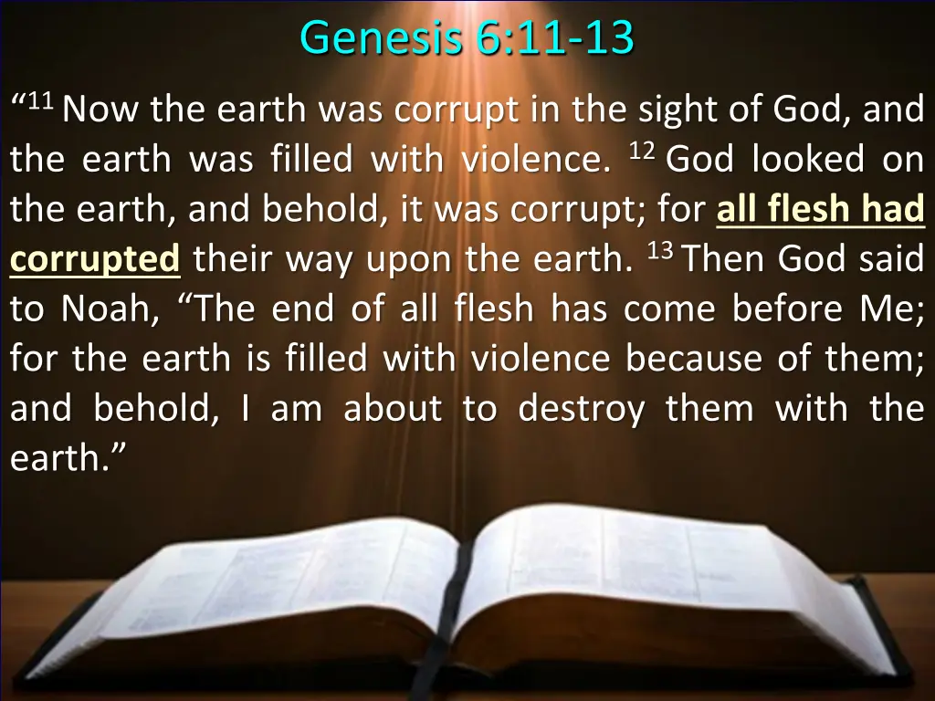 genesis 6 11 13