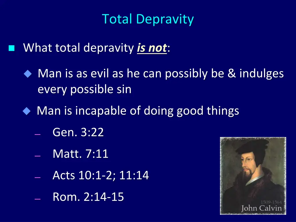 total depravity