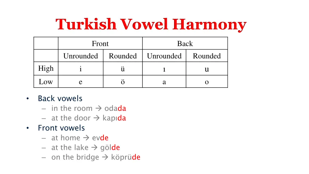 turkish vowel harmony