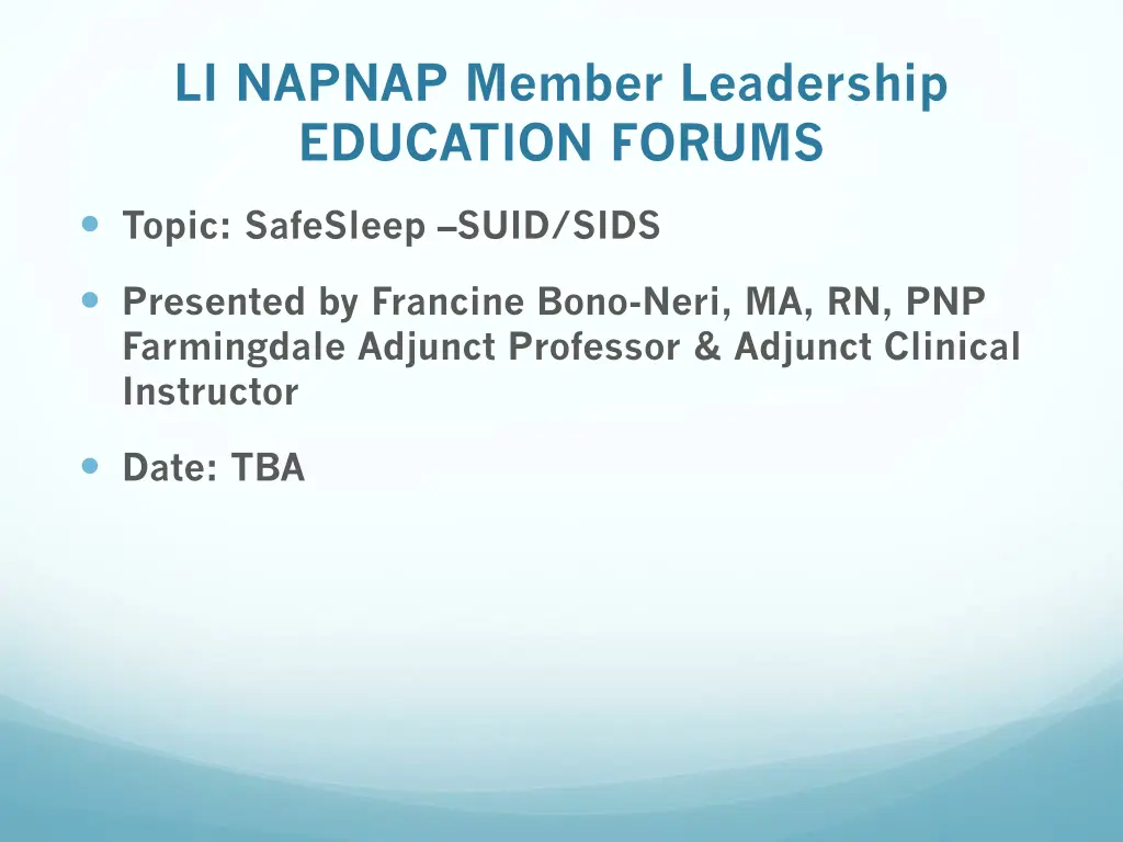 li napnap member leadership education forums