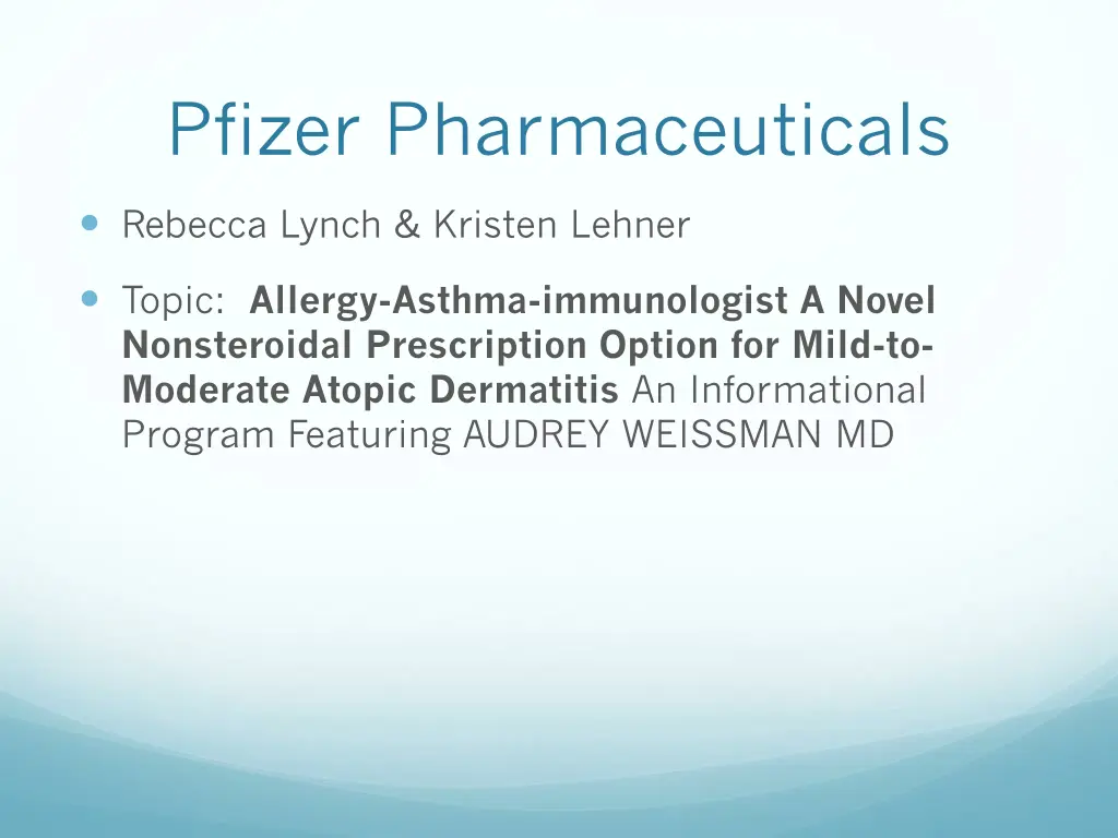 pfizer pharmaceuticals