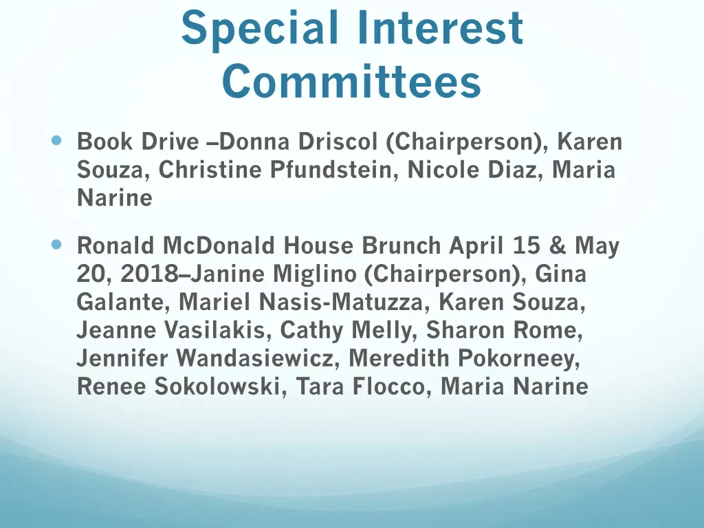 special interest committees