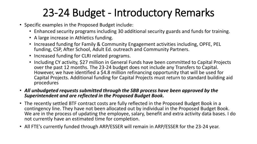 23 23 24 budget 24 budget introductory remarks 1