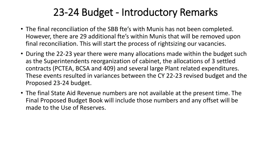 23 23 24 budget 24 budget introductory remarks 2