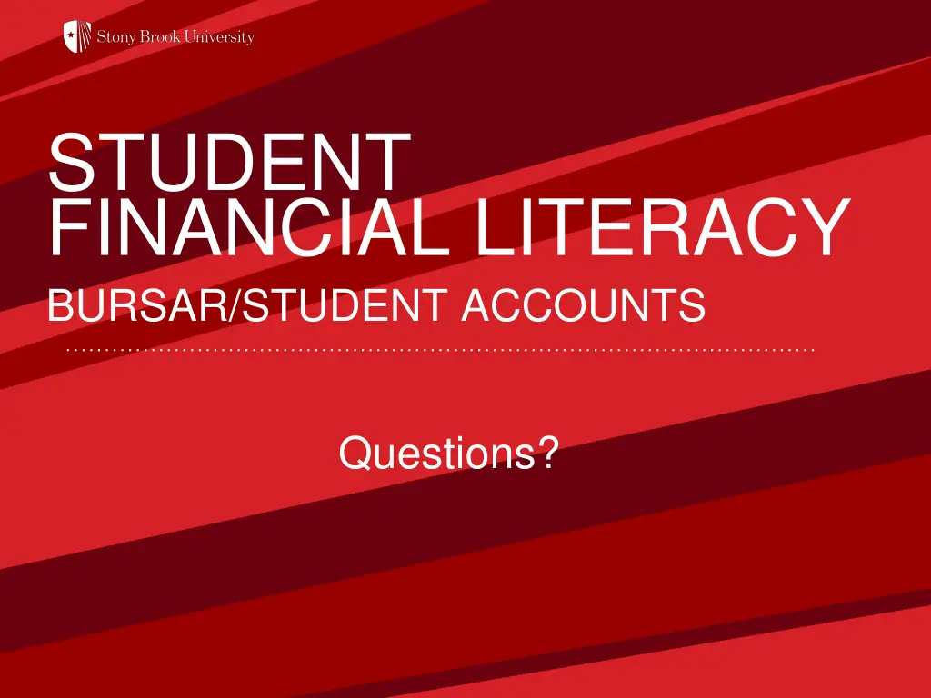 student financial literacy bursar student accounts 1