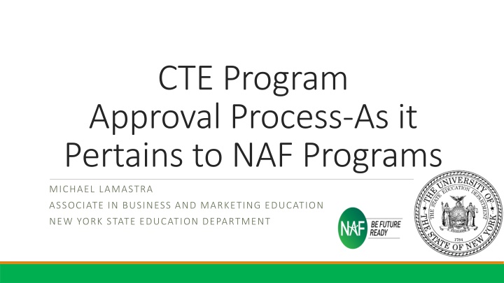 cte program approval process as it pertains