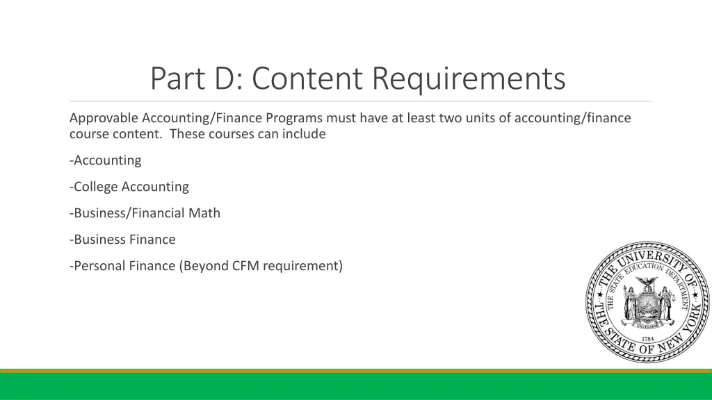 part d content requirements 1