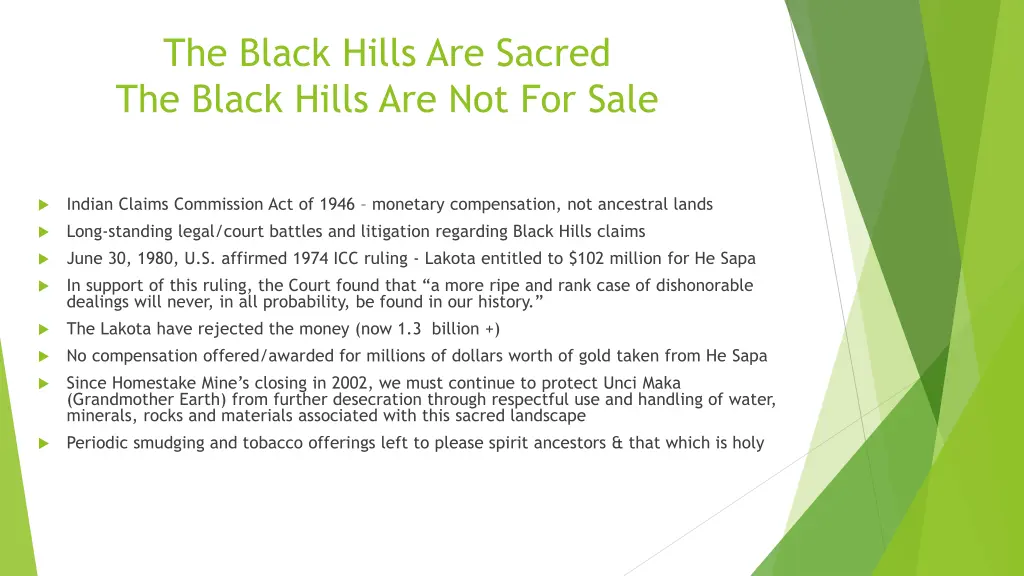 the black hills are sacred the black hills