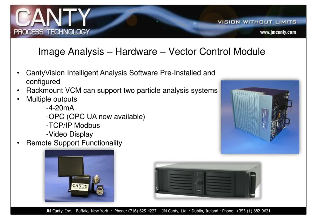 image analysis hardware vector control module