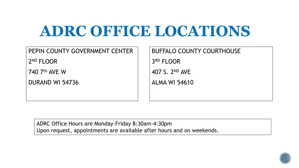 adrc office locations