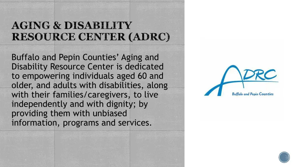 aging disability resource center adrc