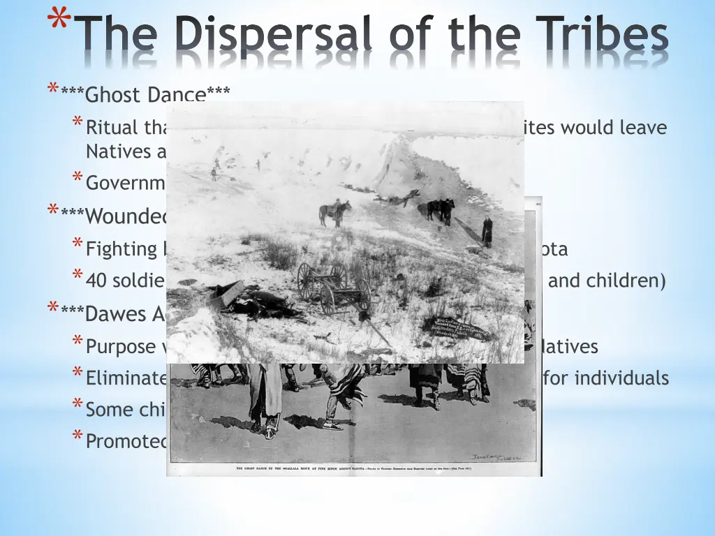 the dispersal of the tribes ghost dance ritual