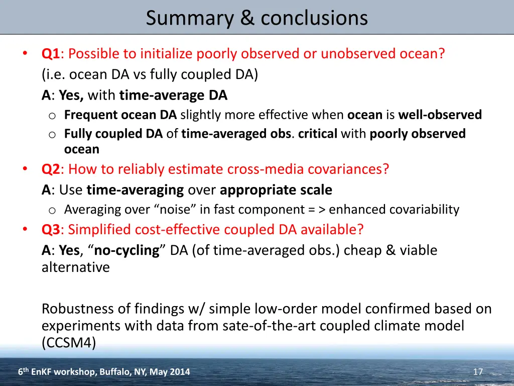 summary conclusions