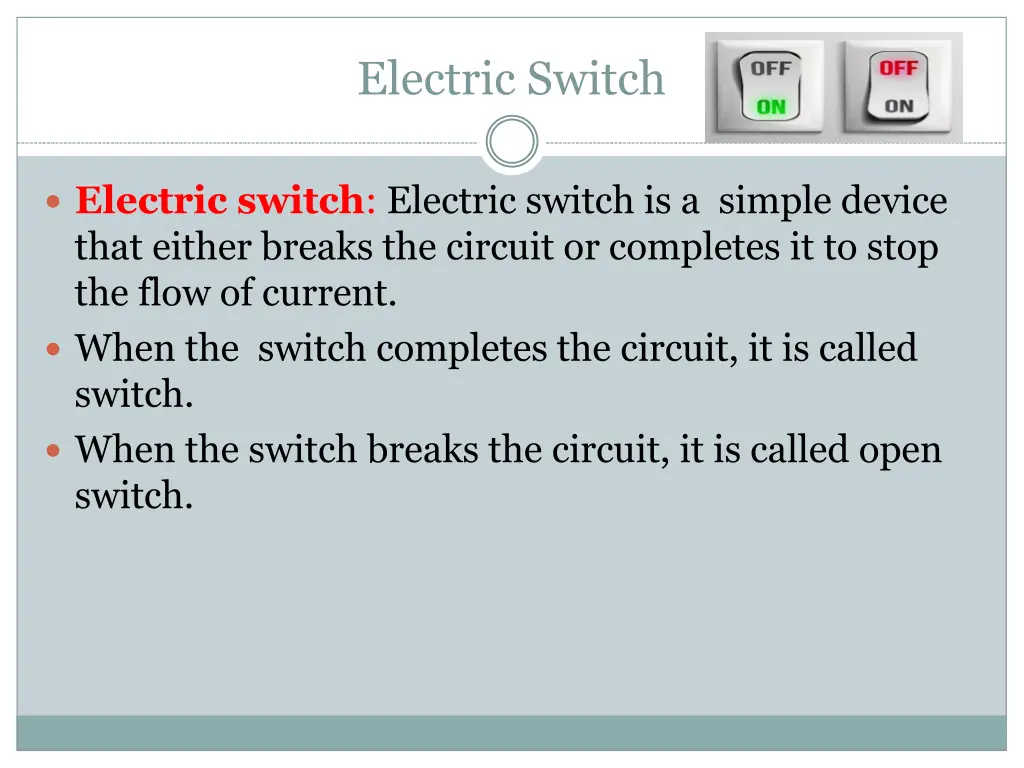 electric switch