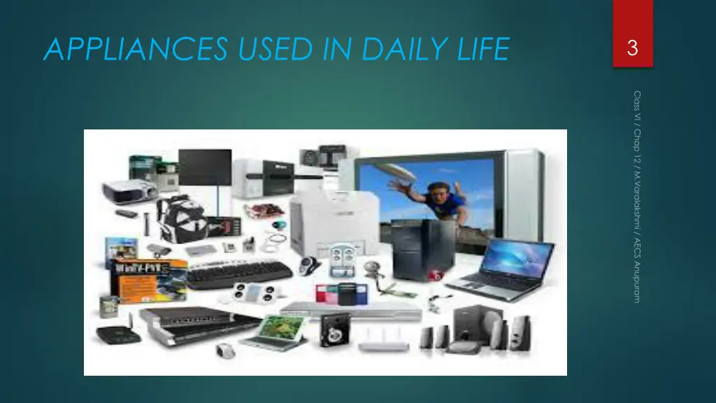 appliances used in daily life