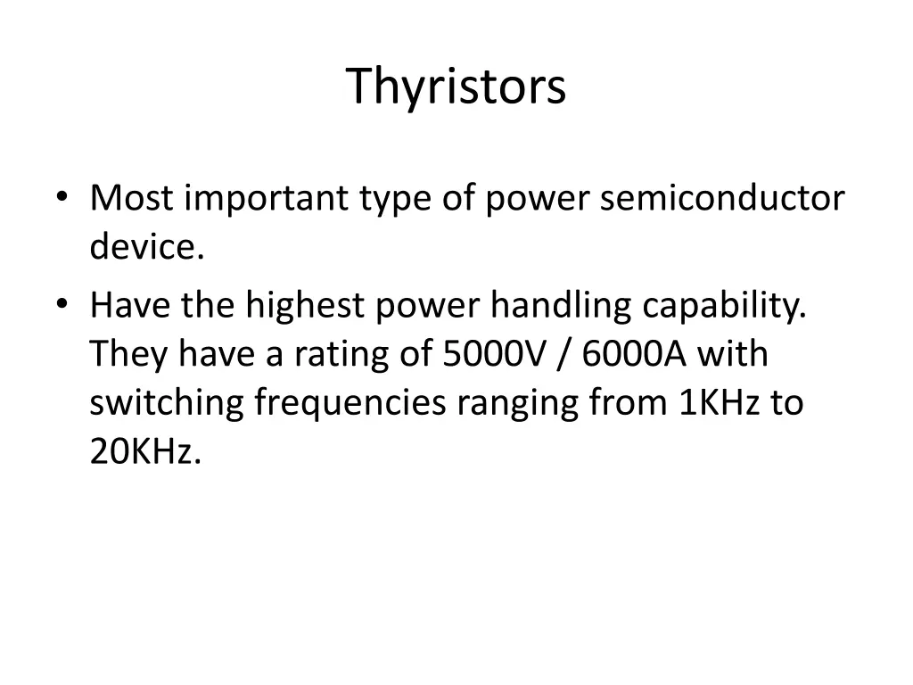 thyristors