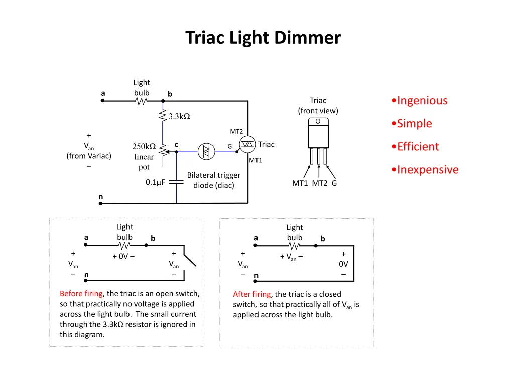 triac light dimmer