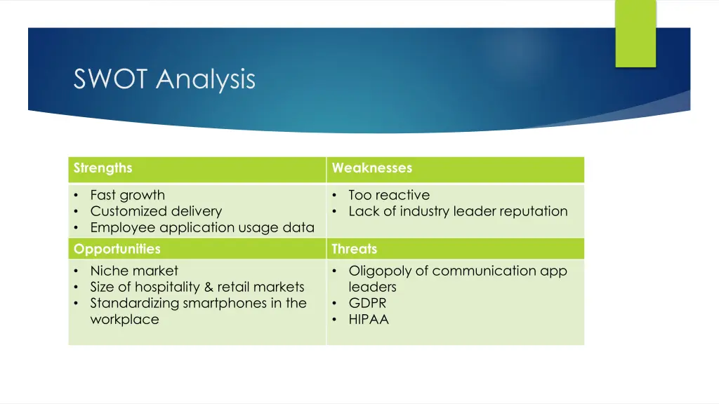 swot analysis