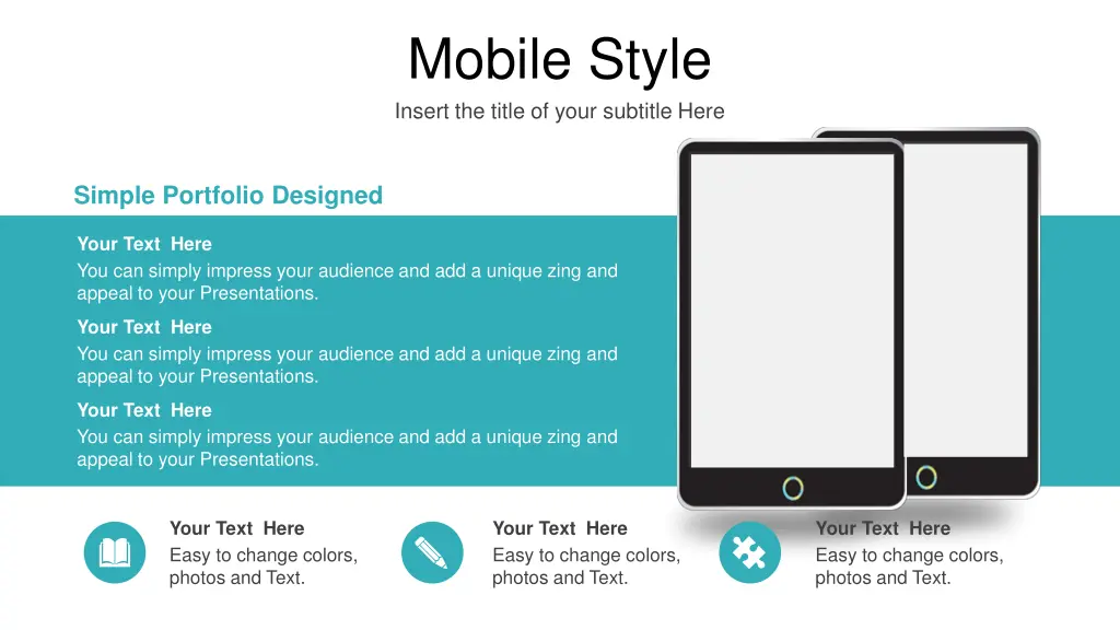 mobile style insert the title of your subtitle