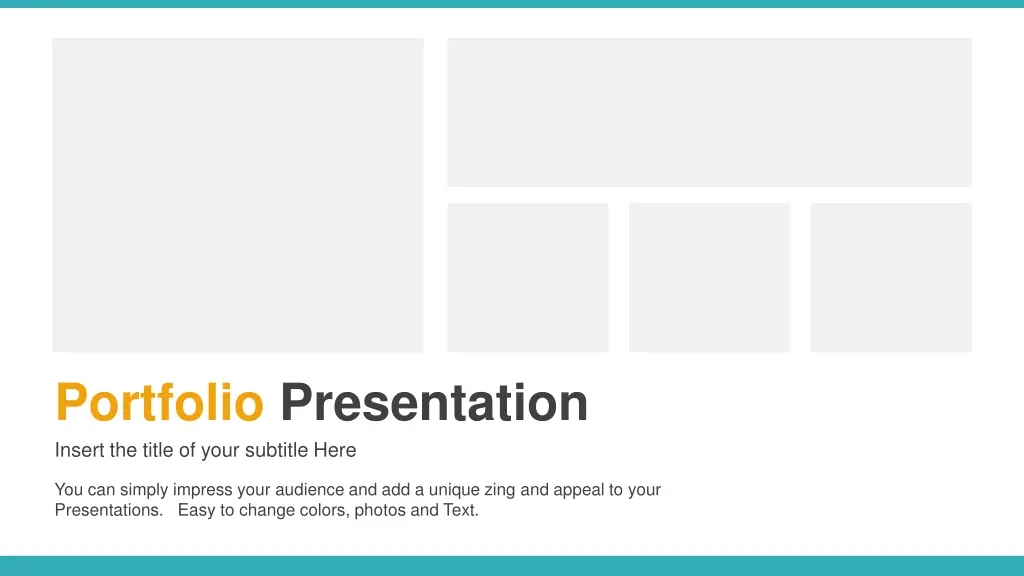 portfolio presentation insert the title of your 1