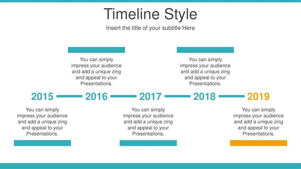 timeline style insert the title of your subtitle