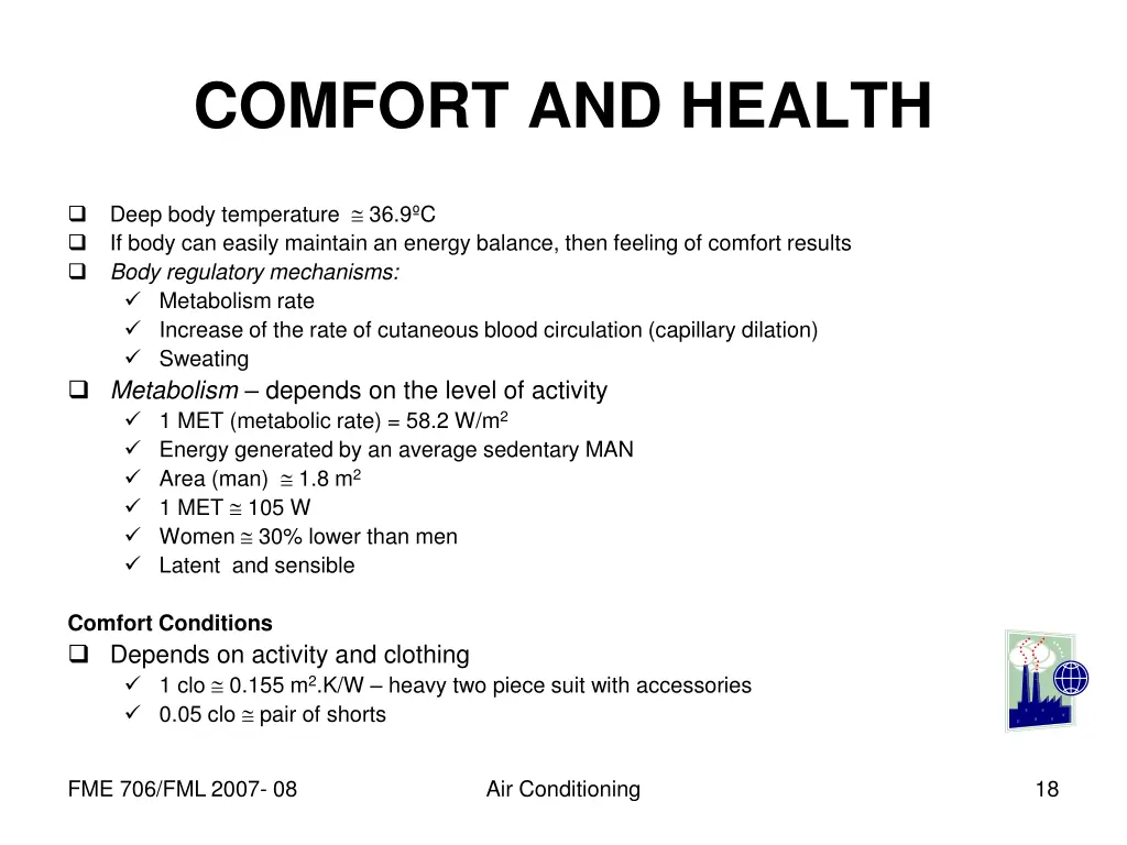 comfort and health