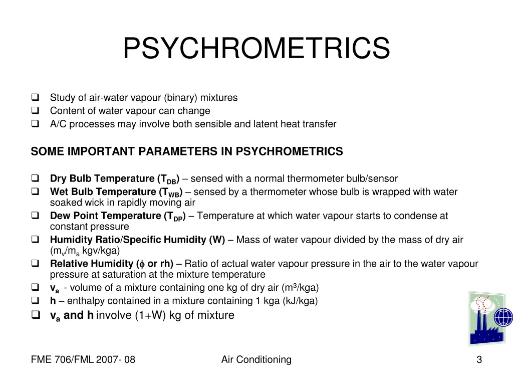 psychrometrics