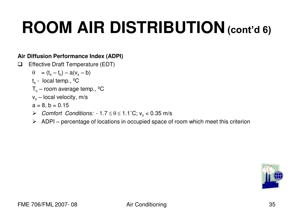 room air distribution cont d 6