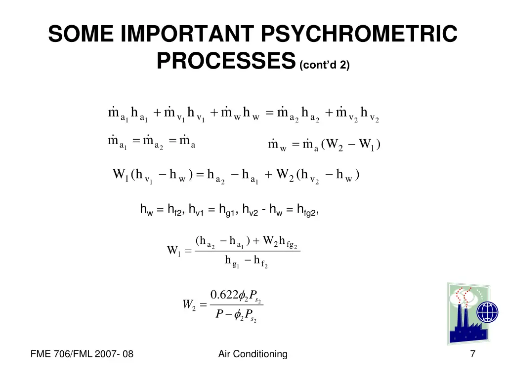 some important psychrometric processes cont d 2