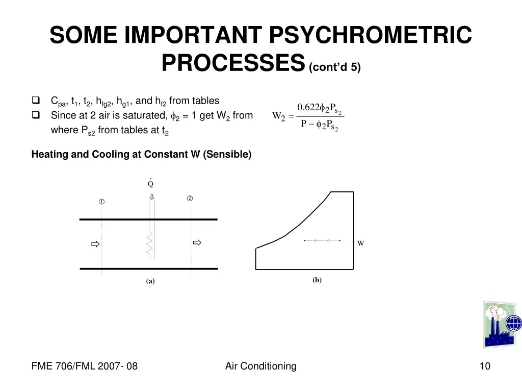 some important psychrometric processes cont d 5