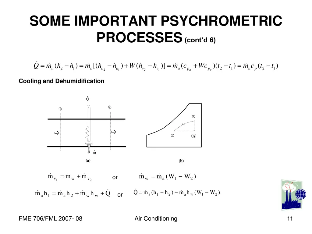 some important psychrometric processes cont d 6