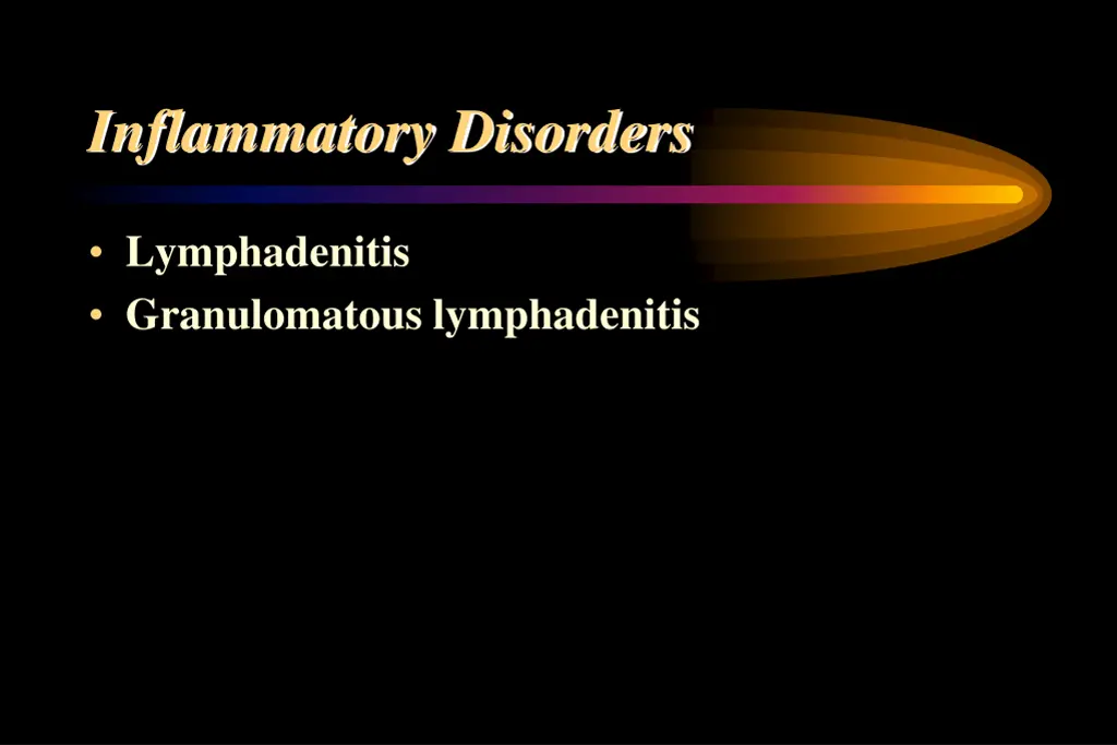 inflammatory disorders