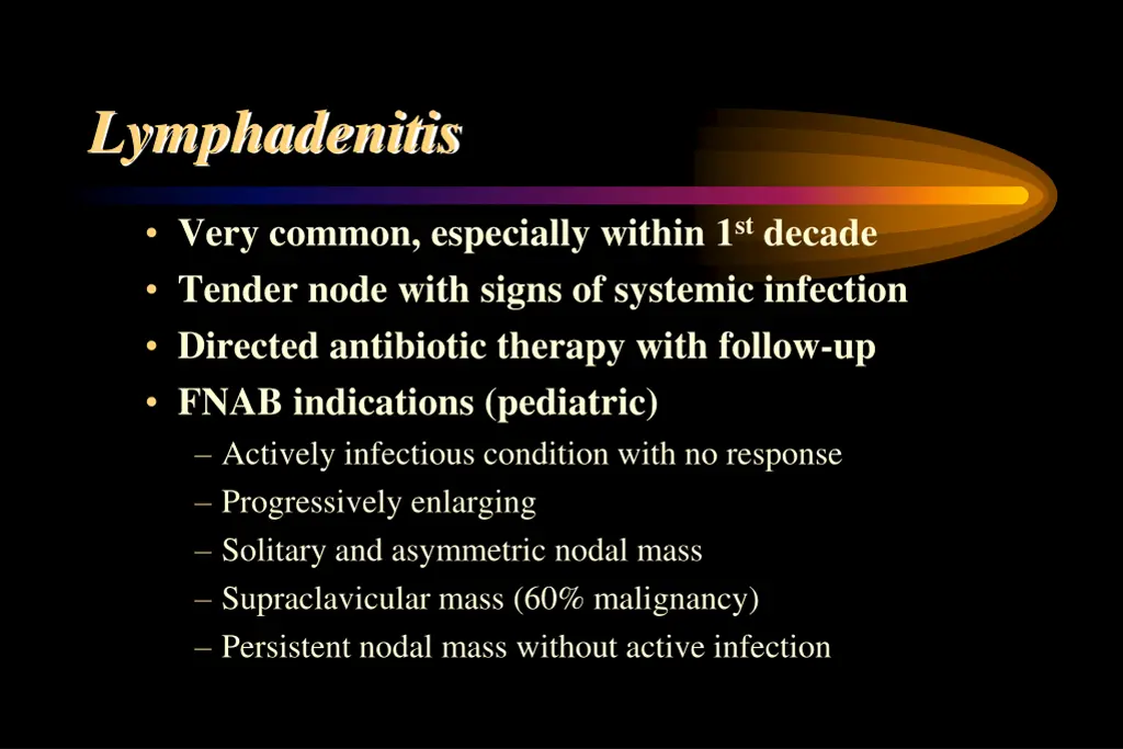 lymphadenitis