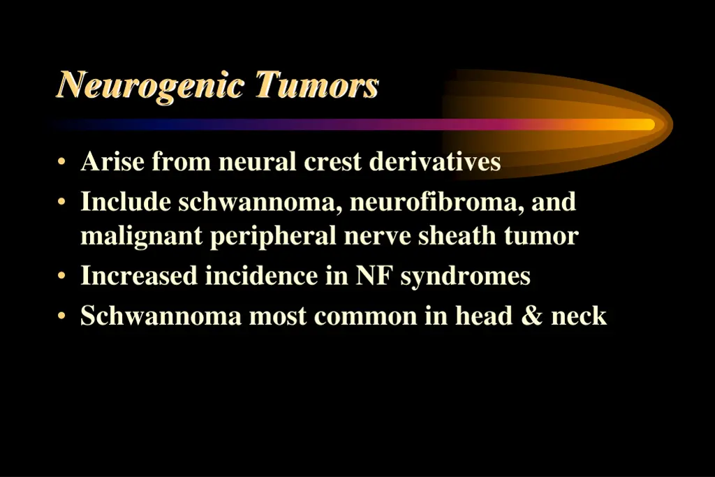 neurogenic tumors