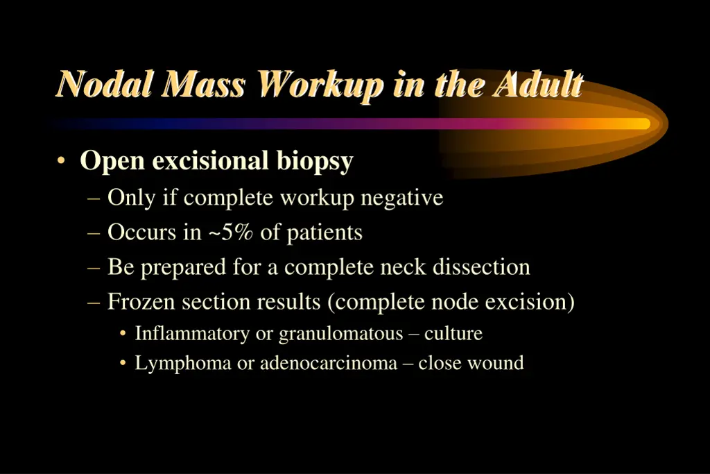 nodal mass workup in the adult 4