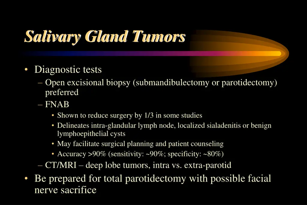 salivary gland tumors 1