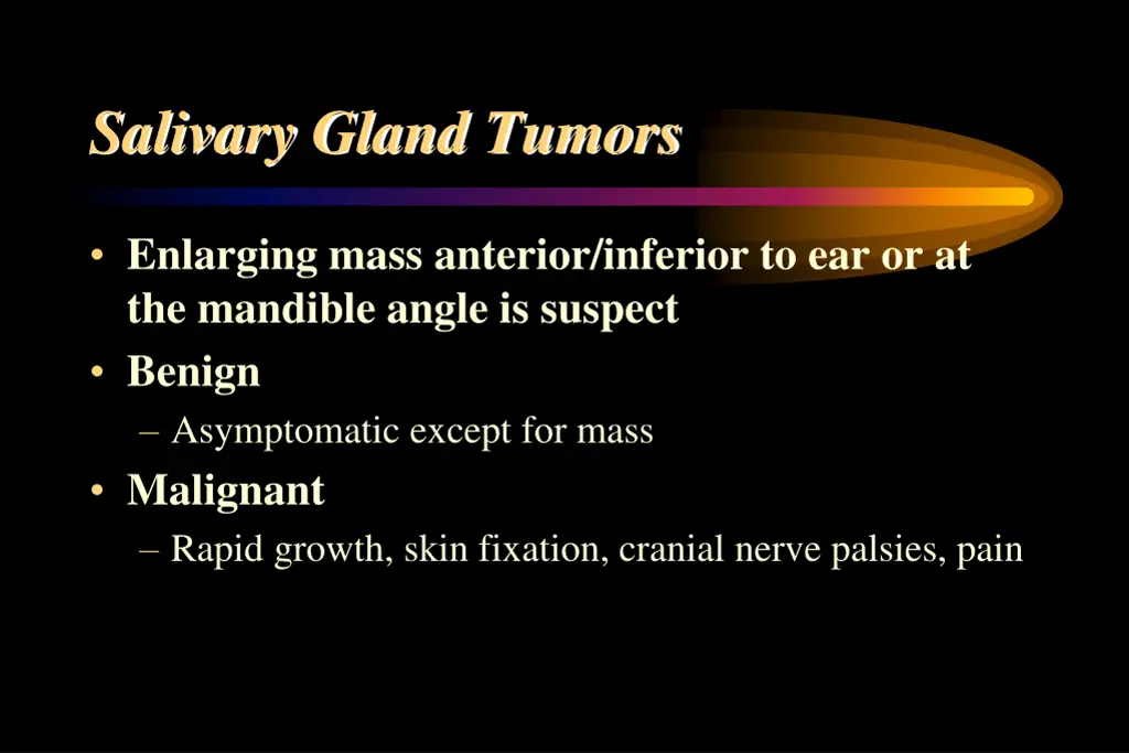 salivary gland tumors