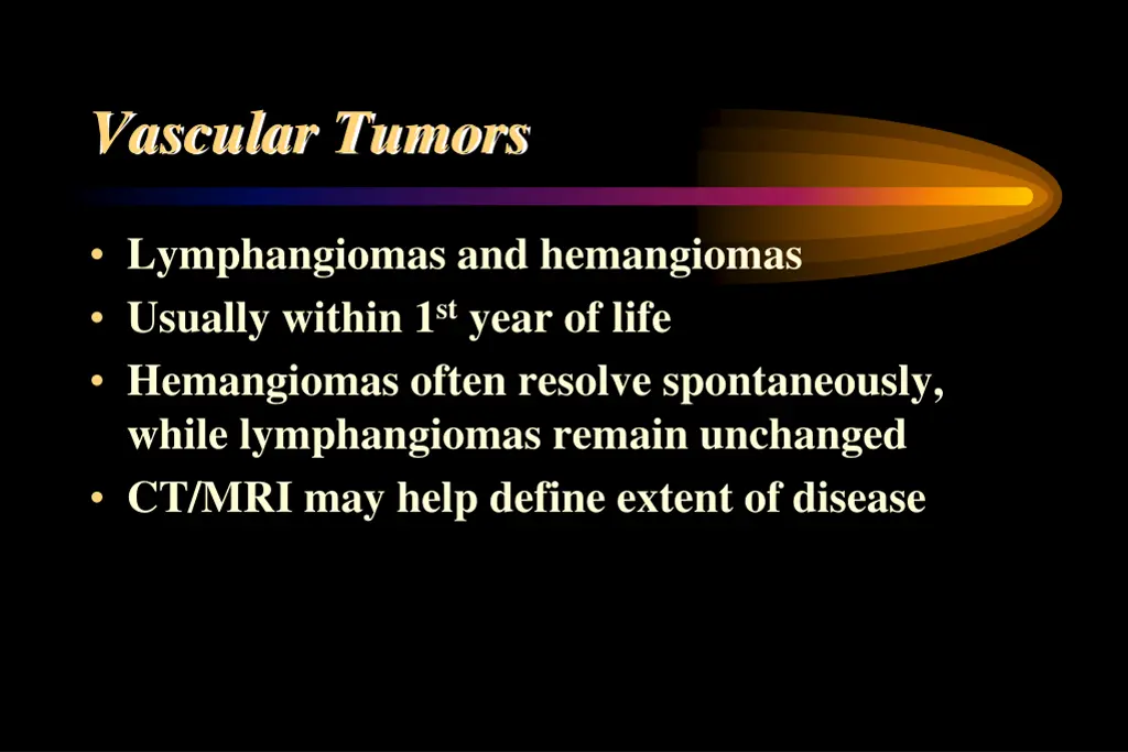 vascular tumors