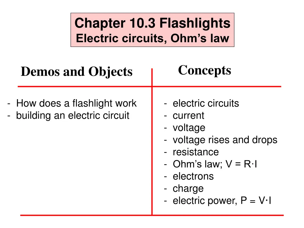 chapter 10 3 flashlights electric circuits