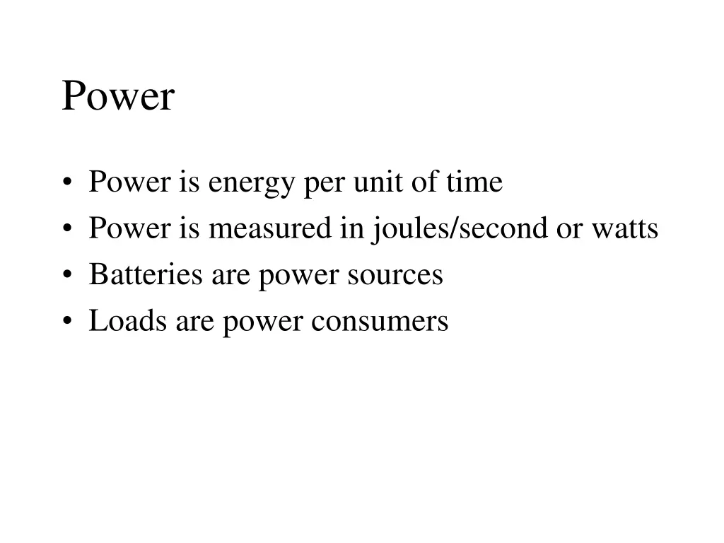 power