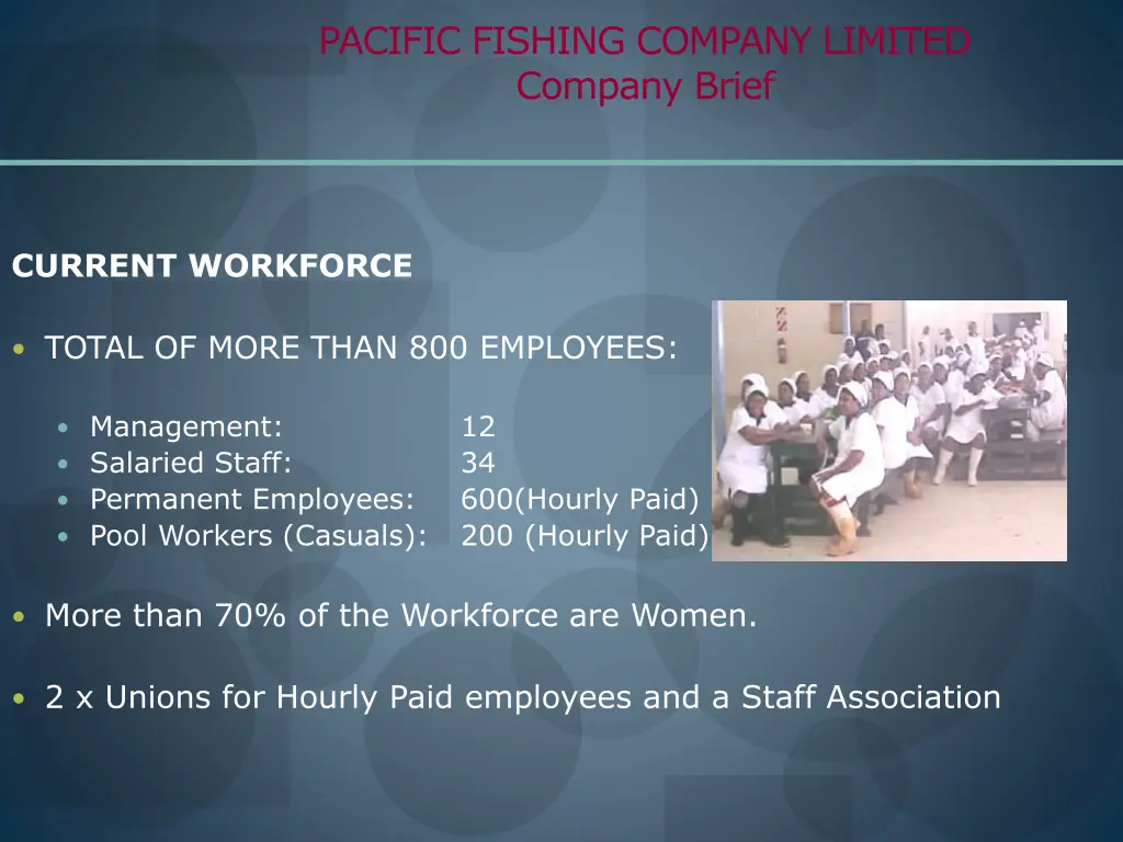 pacific fishing company limited company brief 2