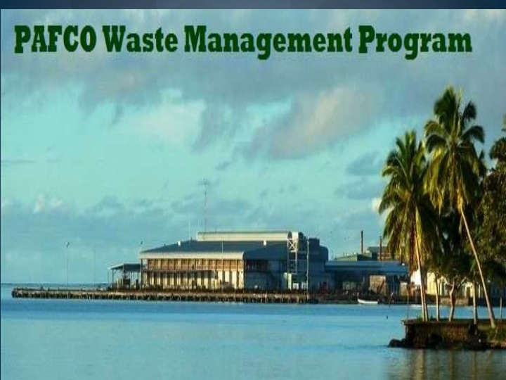 pafcowaste management program