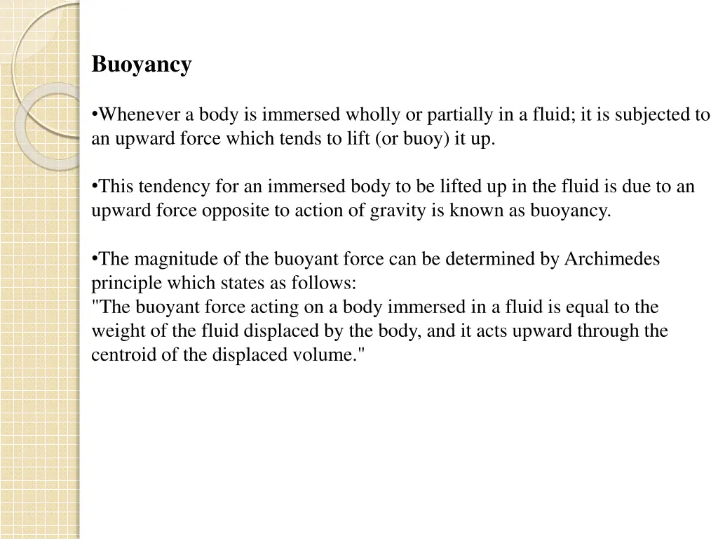 buoyancy 1