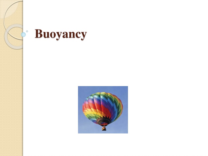 buoyancy