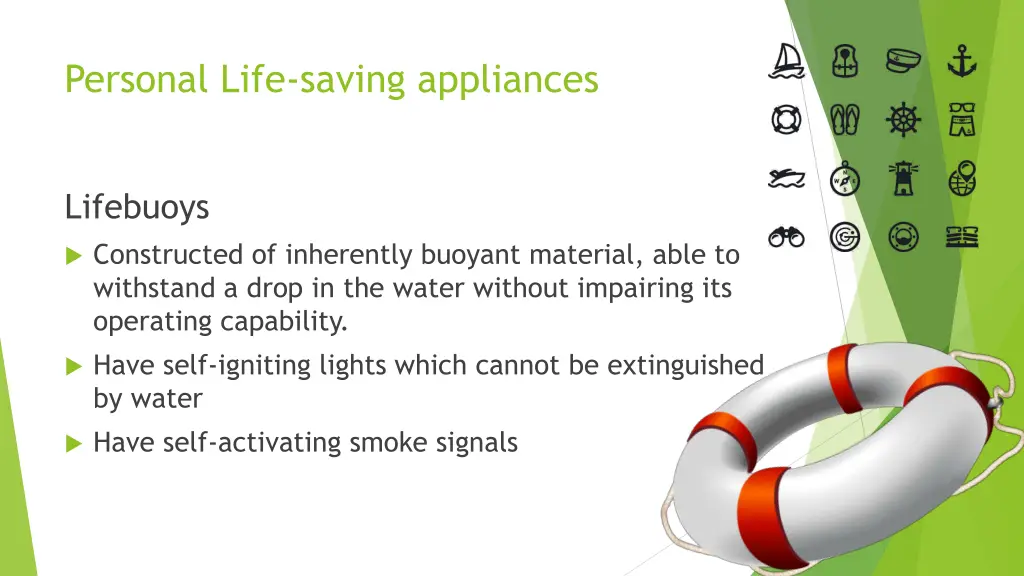 personal life saving appliances