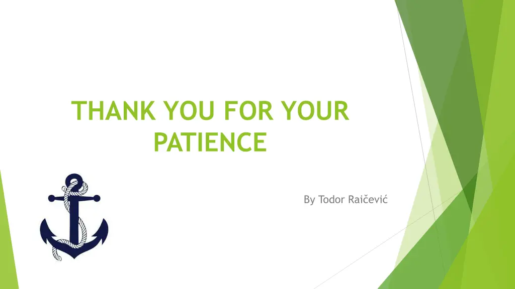 thank you for your patience