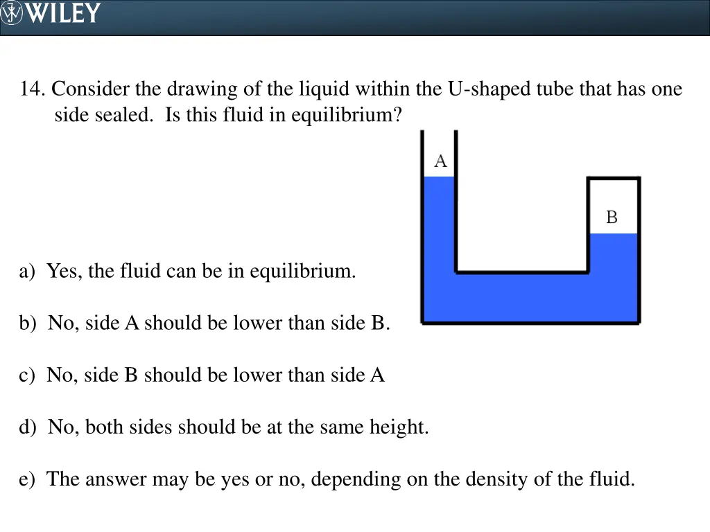 14 consider the drawing of the liquid within