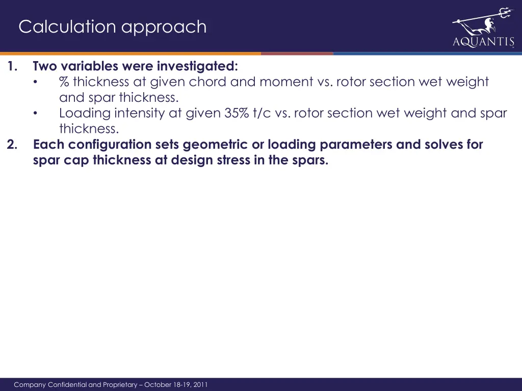 calculation approach