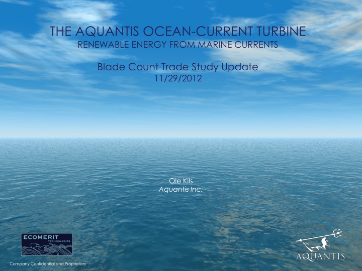 the aquantis ocean current turbine renewable