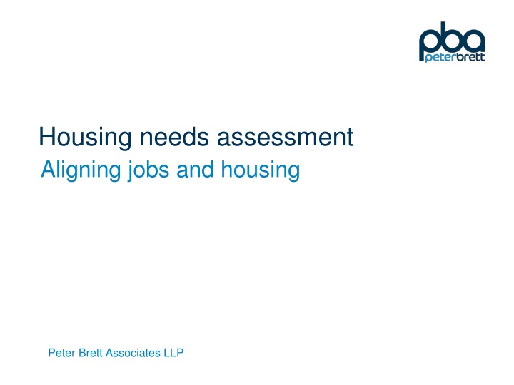 housing needs assessment aligning jobs and housing